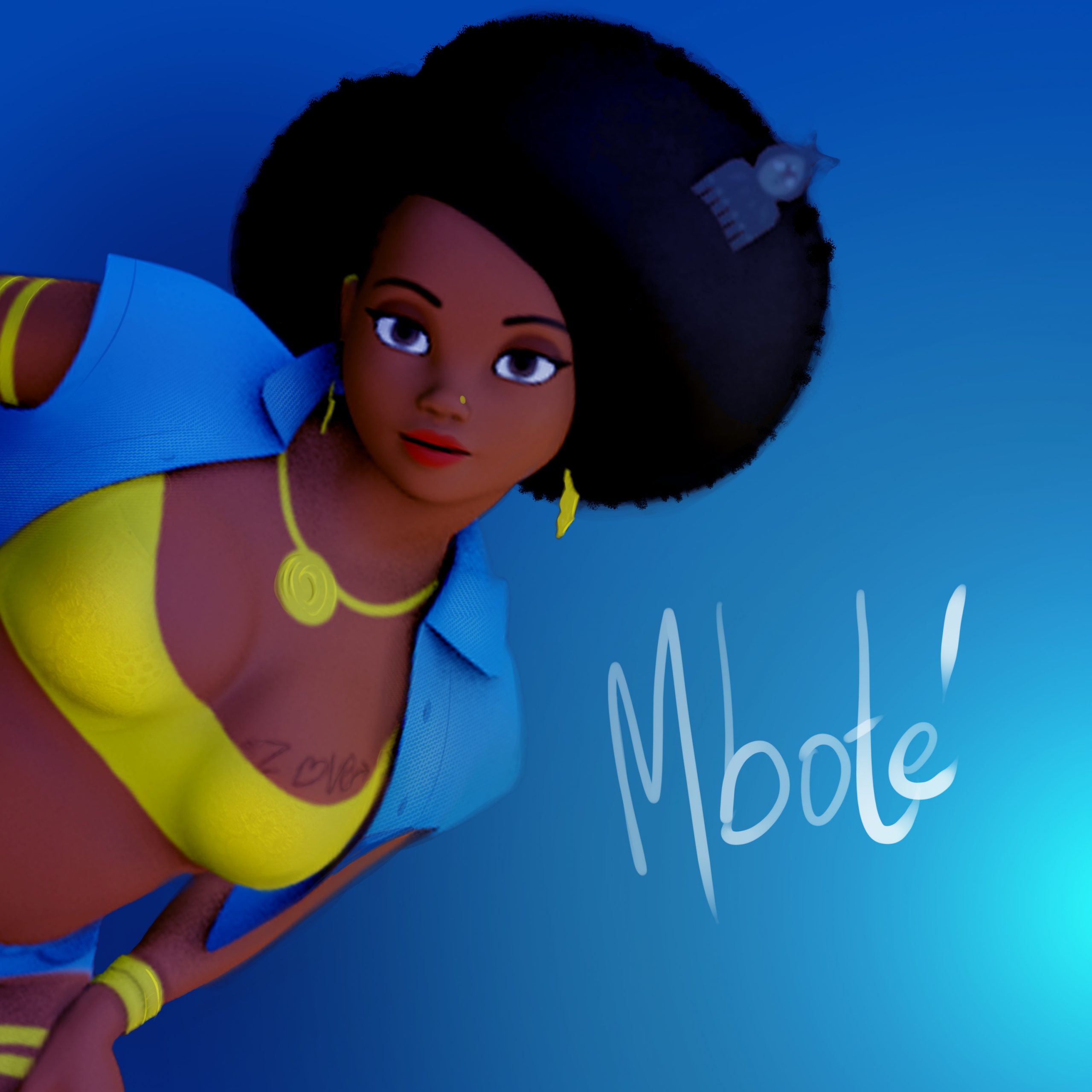 Babette Motuka, Miss Afropolitaine by Bob Kanza, Bande dessinée Africaine; de communication; Bob Kanza; Auteur de BD Africain.