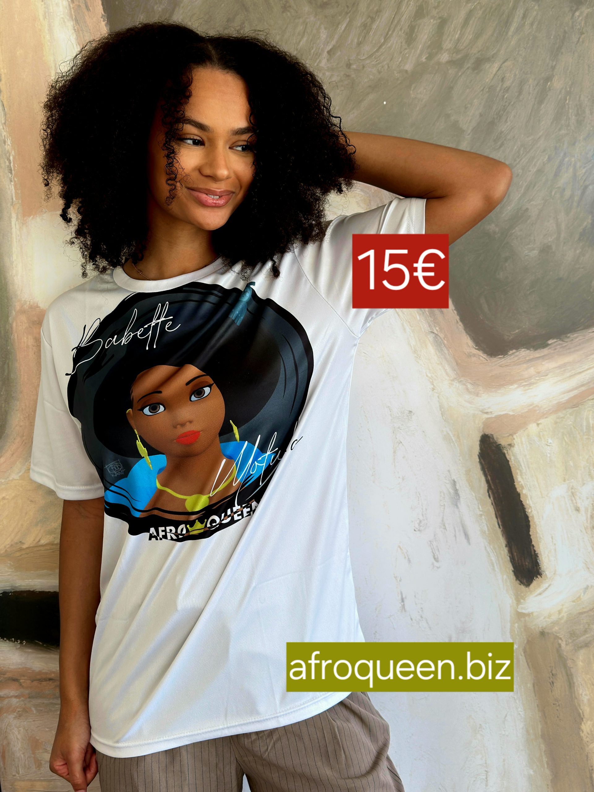 sobre-blanc-t-shirt-Babette-Motika-AfroQueen Oceane