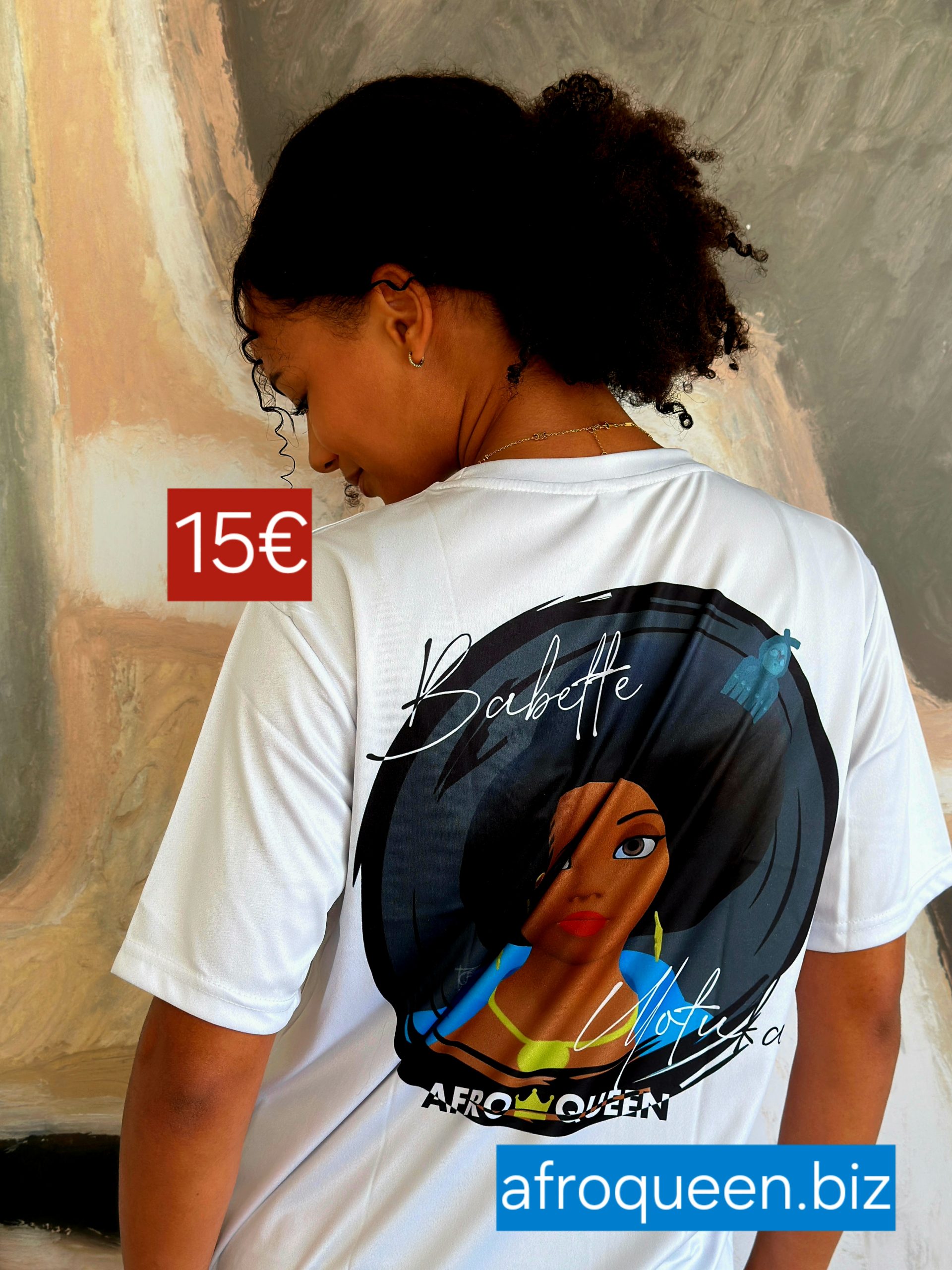 sobre-blanc-t-shirt-Babette-Motika-AfroQueen Oceane