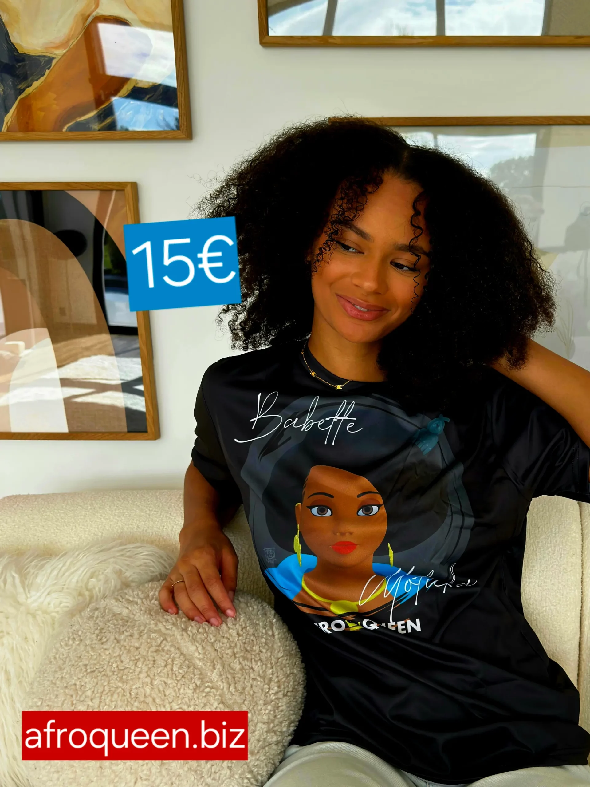 sobre-noir-t-shirt-Babette-Motika-AfroQueen Oceane