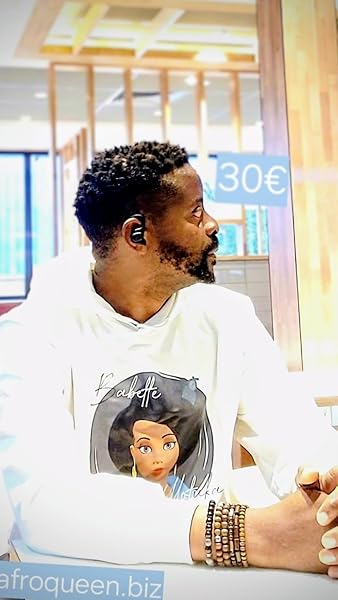 Babette Motuka AfroQueen, Sweat à Capuche Mixte, Blanc, Tailles S/M/L/XL/XXL – Image 5