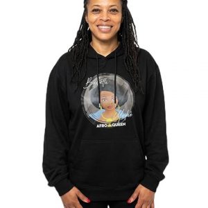 Babette Motuka AfroQueen, Sweat à Capuche Mixte Homme Femme, Noir, Tailles S/M/L/XL/XXL