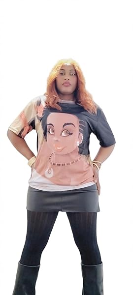 Babette Motuka AfroQueen T-Shirt Unisexe Kisanola, Manches Courtes, Imprimé Africain, 100% Polyester, Tailles S à XXL – Image 7